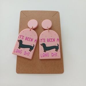 Fashion Jewelry Dog Dangle Earrings
